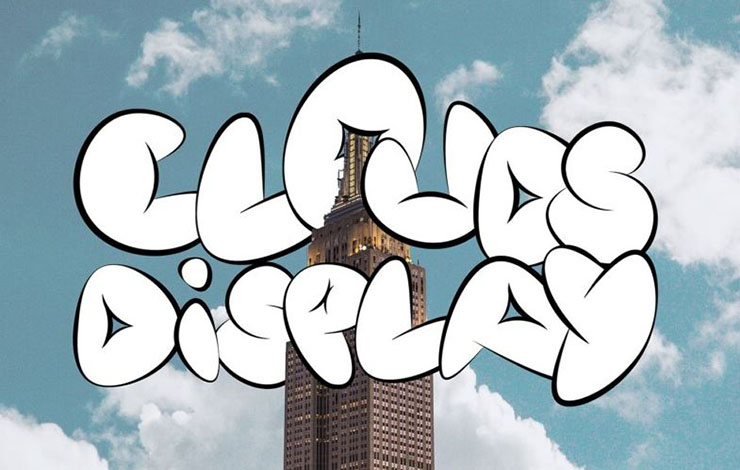 Clouds Display Font Family Free Download