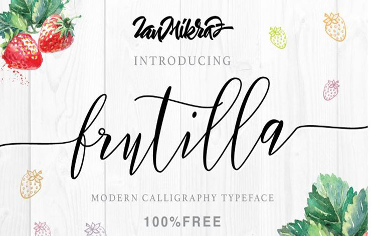 Frutilla Script Font Family Free Download