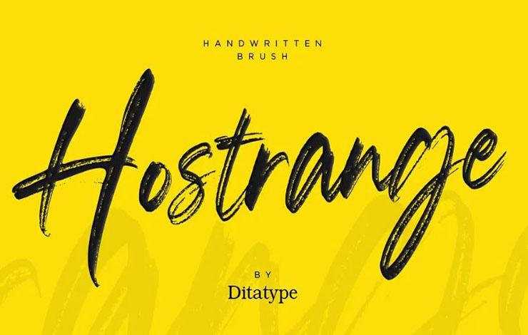 Hostrange Font Family Free Download