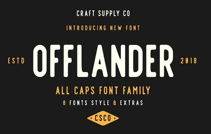 Offlander Font Family Free Download