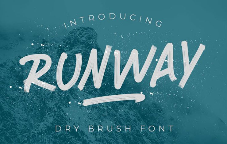 Runway Brush Font Family Free Download