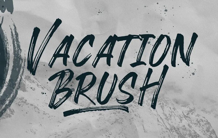 Vacation Brush Font Family Free Download